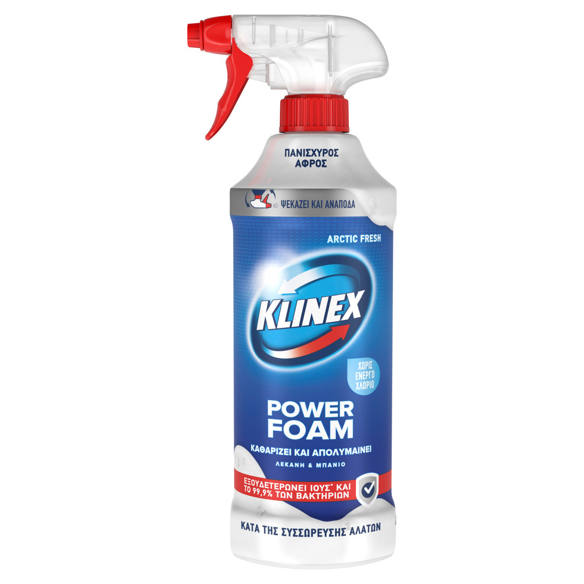 Klinex Σπρέι Power Foam Μπάνιο Artic